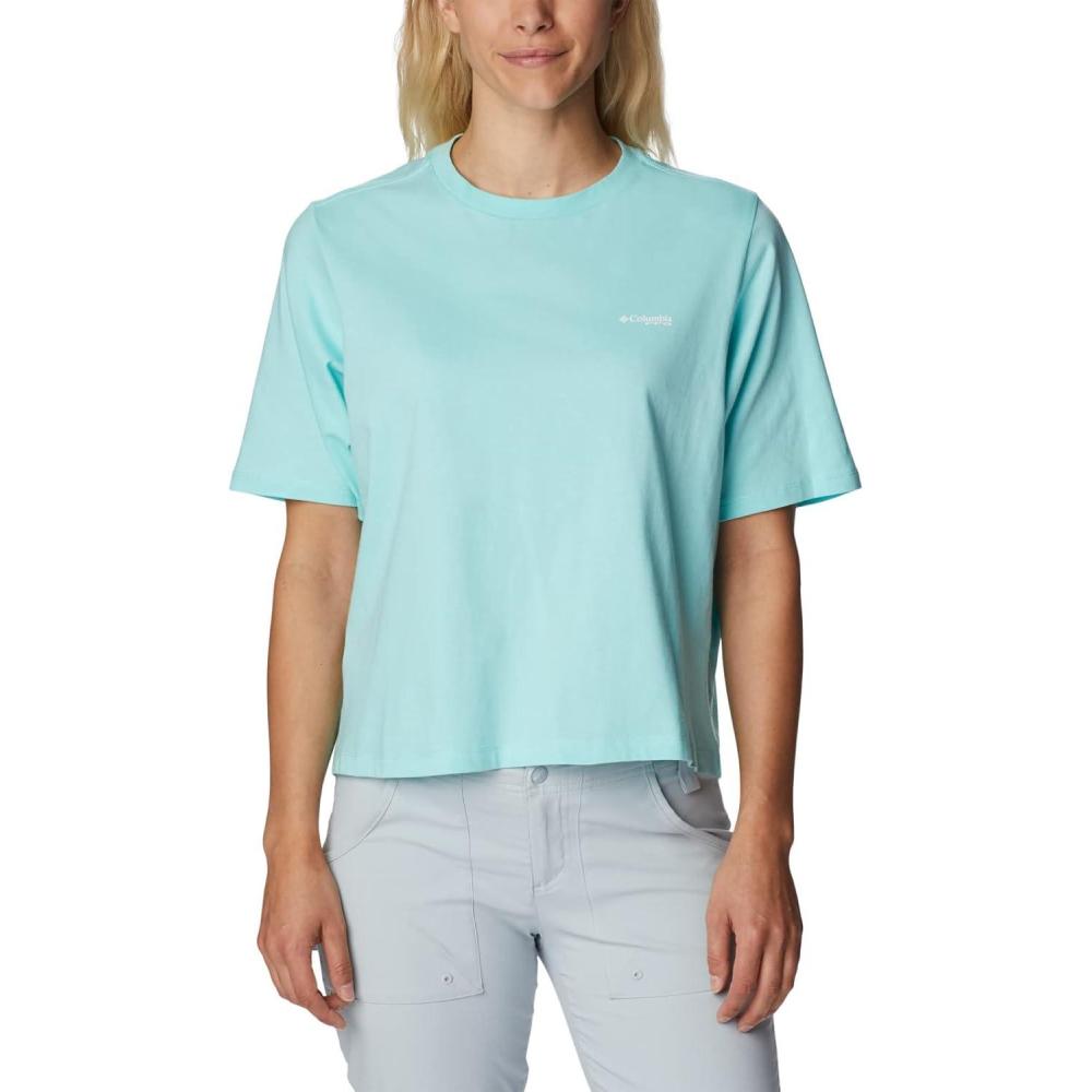 imageColumbia Womens North Cascades Relaxed TeeGulf StreamAura Aurora Fish