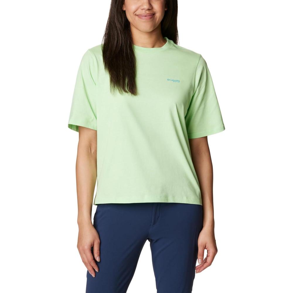 imageColumbia Womens North Cascades Relaxed TeeKey West Pool Pfg Triangle