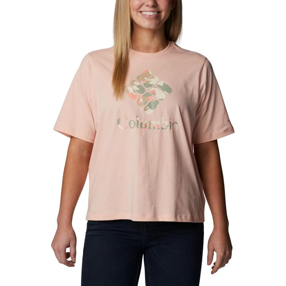 imageColumbia Womens North Cascades Relaxed TeePeach BlossomGem Mod Camo