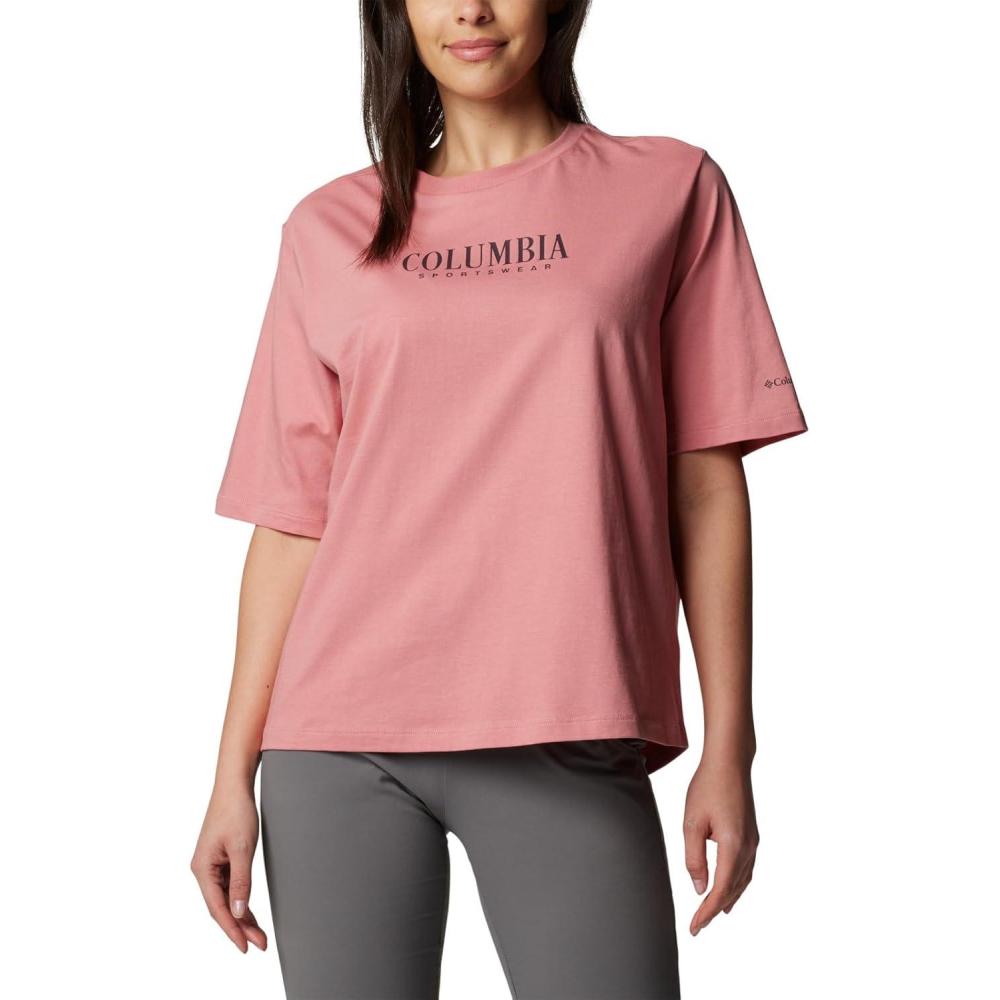 imageColumbia Womens North Cascades Relaxed TeePink AgaveCasual Brand