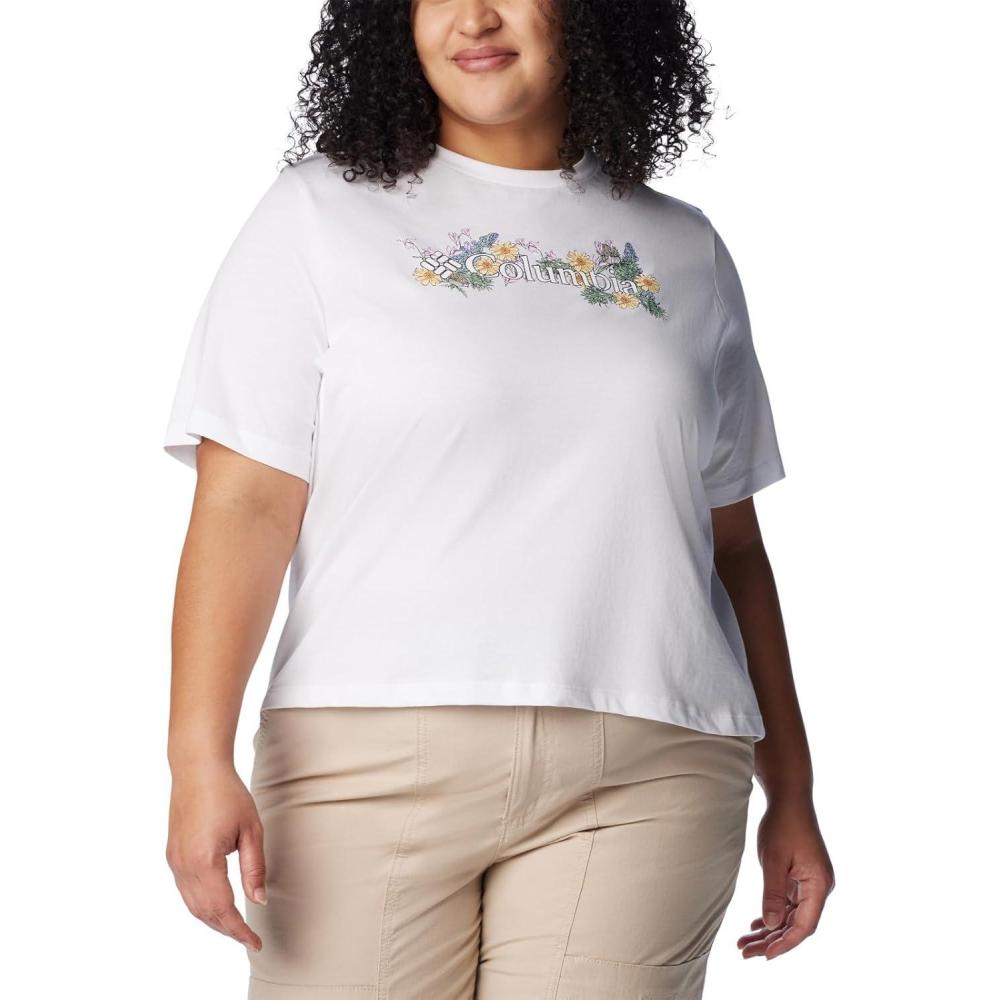 imageColumbia Womens North Cascades Relaxed TeeWhiteBranded Bouquet