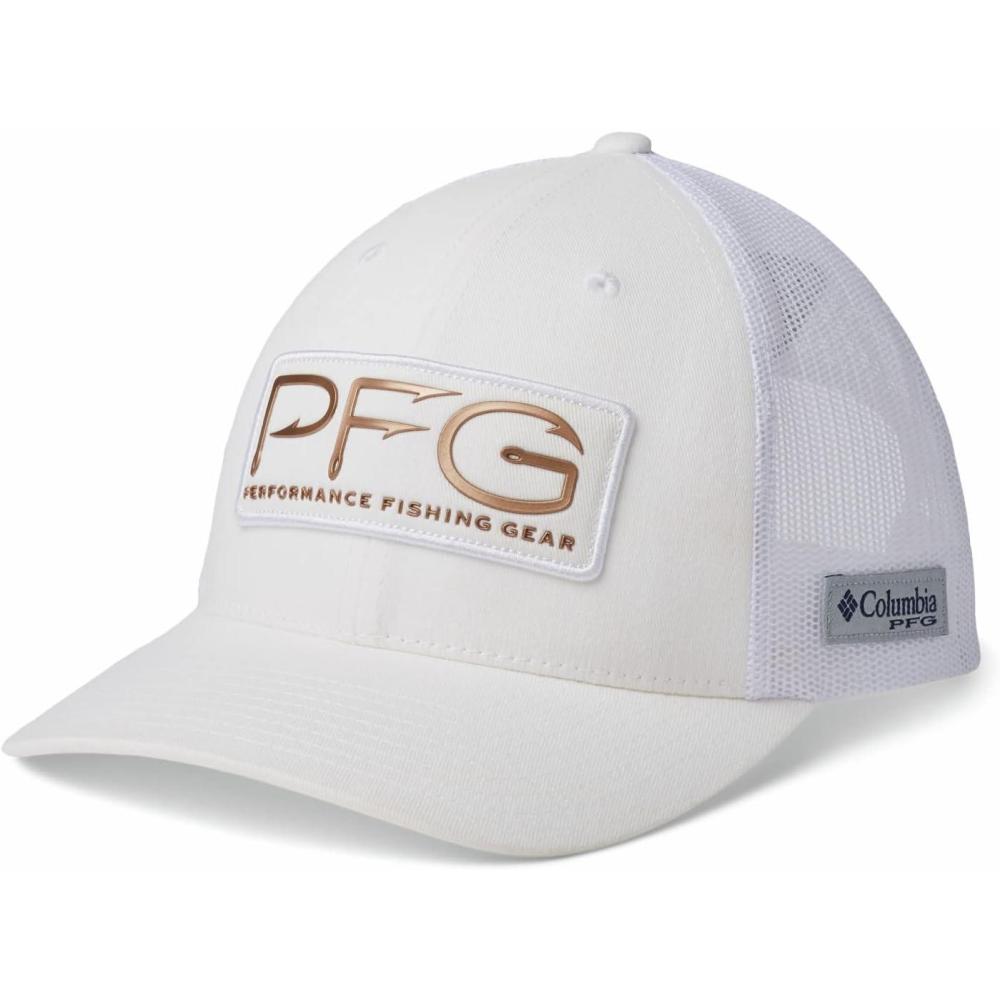 imageColumbia Womens PFG Mesh Ball Cap WhitePFG Hooks One Size