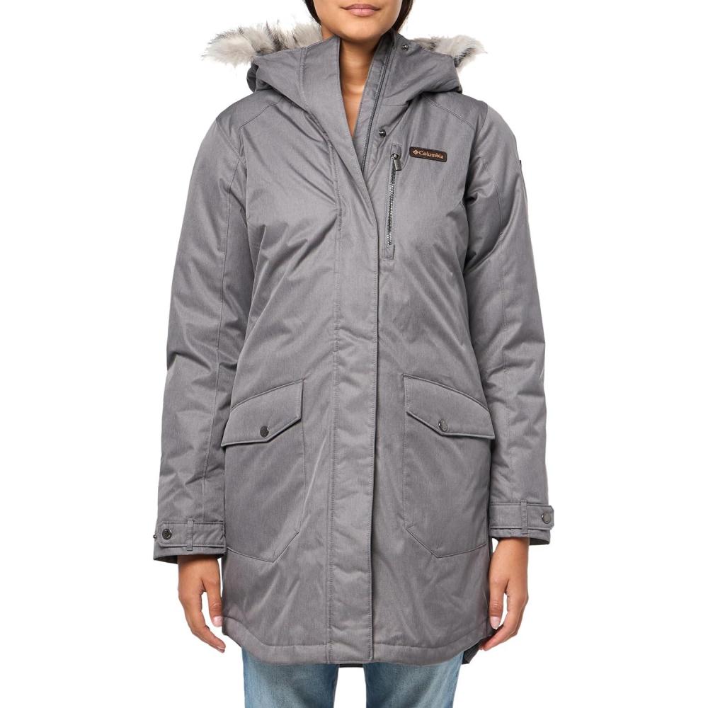 imageColumbia Womens Suttle Mountain Long Insulated Jacket 2024 City Grey Large