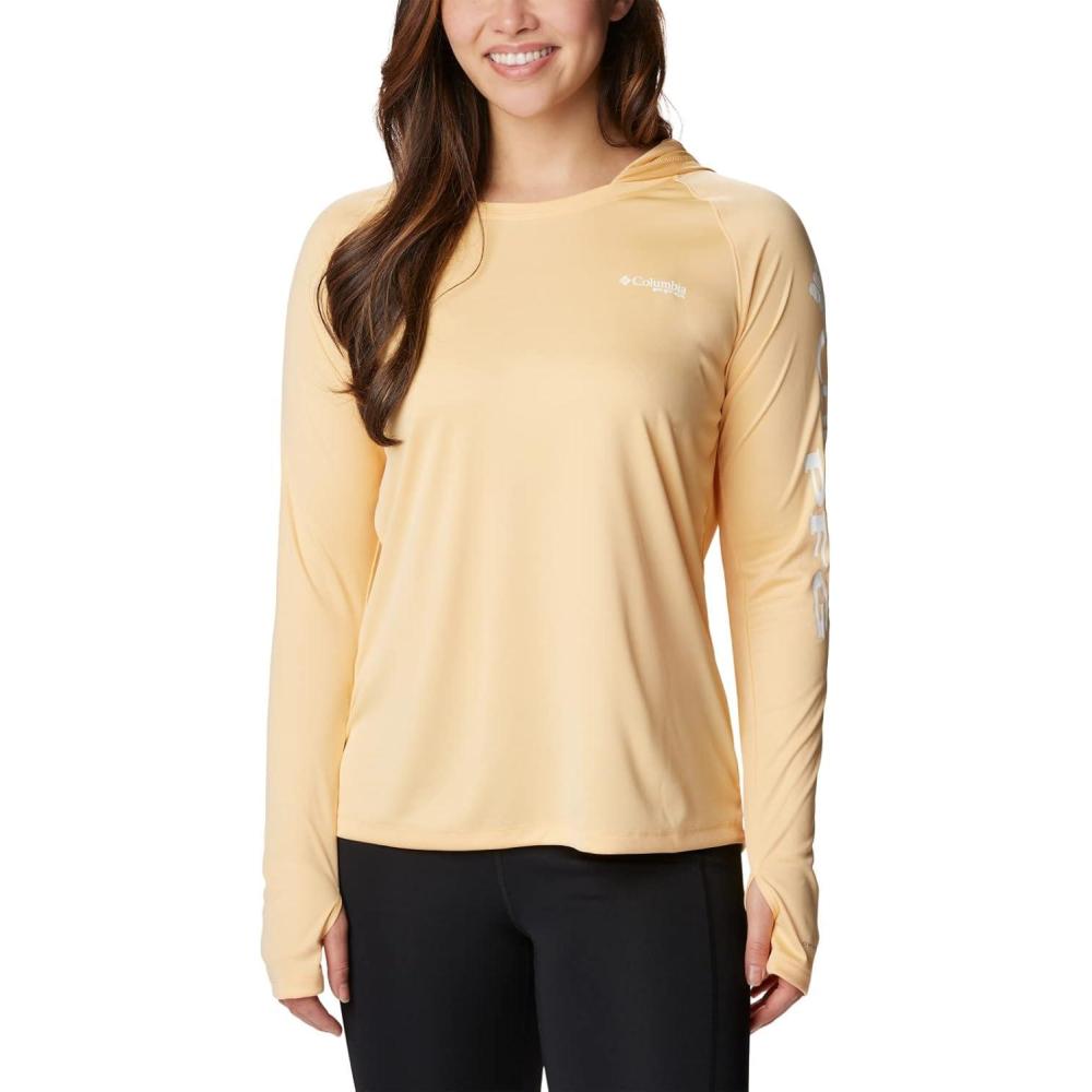 imageColumbia Womens Tidal Tee HoodieCocoa ButterWhite Logo