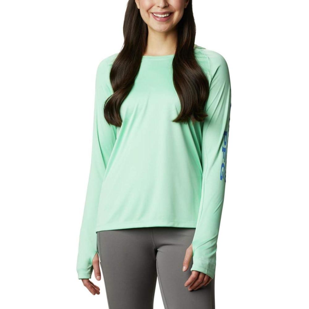 imageColumbia Womens Tidal Tee HoodieKelpStormy Blue Logo