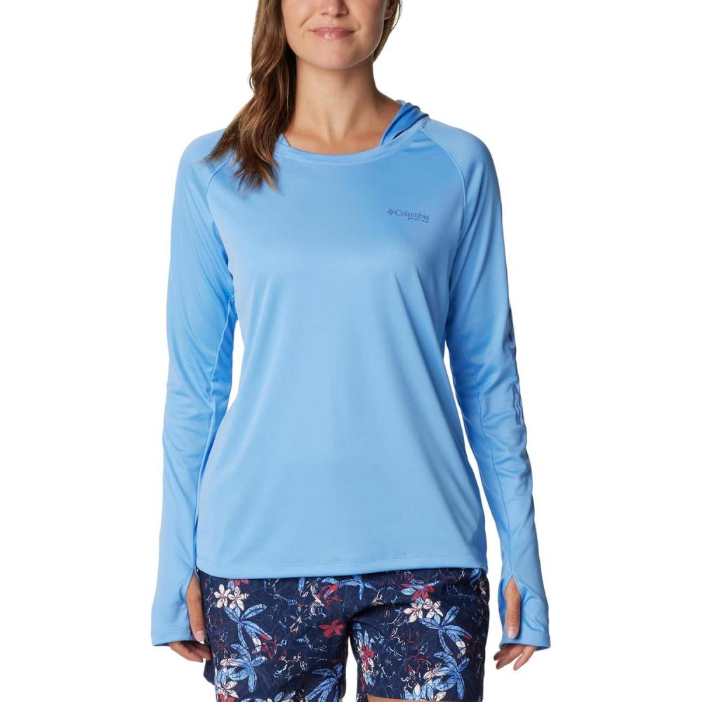 imageColumbia Womens Tidal Tee HoodieWhite CapBluebell Logo