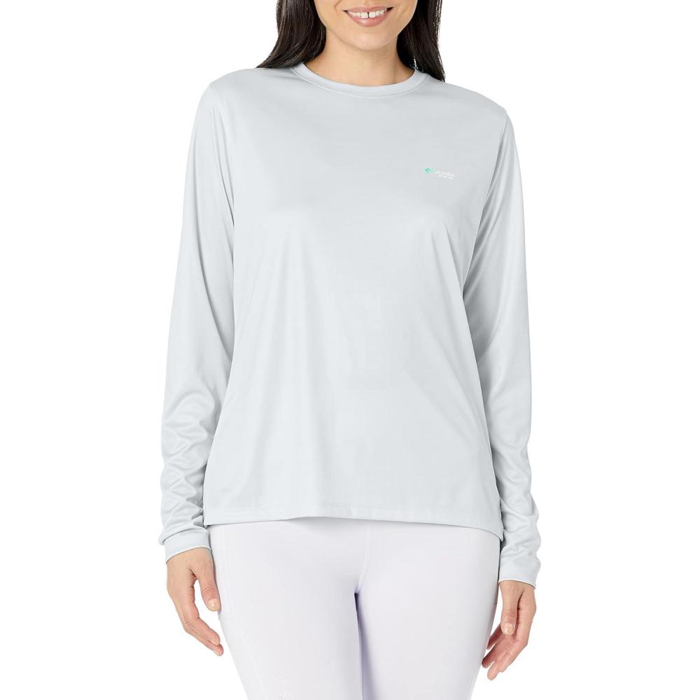 imageColumbia Womens Tidal Tee PFG Fish Flag LsTidal Tee PFG Fish Flag Long SleeveCool GreyFish Flag Ombre