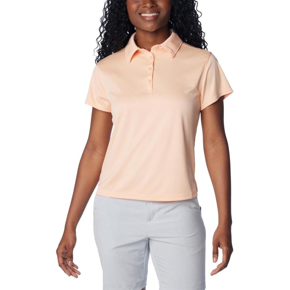 imageColumbia Womens Tidal Tee Short Sleeve PoloPeach Fizz