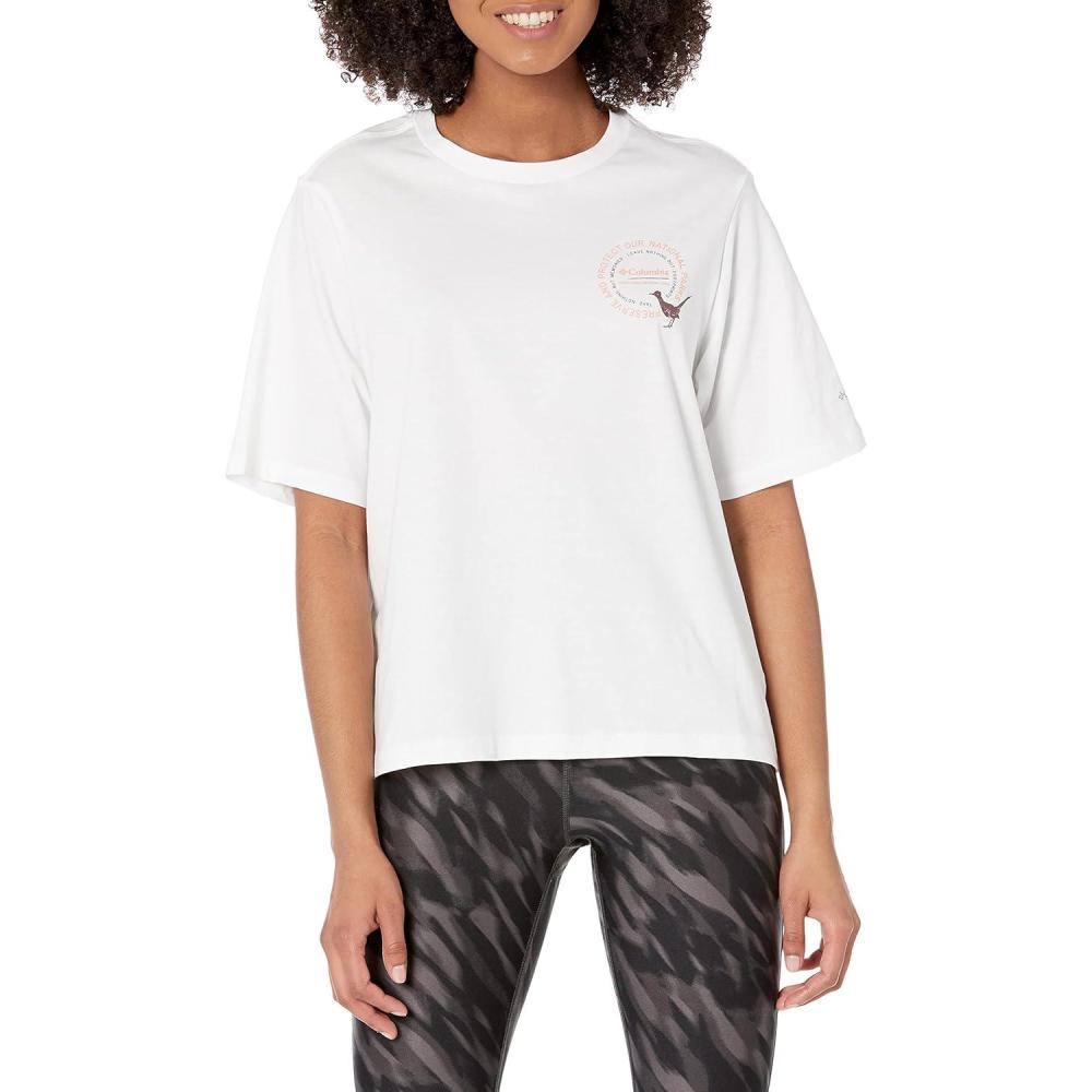 imageColumbia Womens Wild Places Short Sleeve TeeWhiteExplore the World Graphic