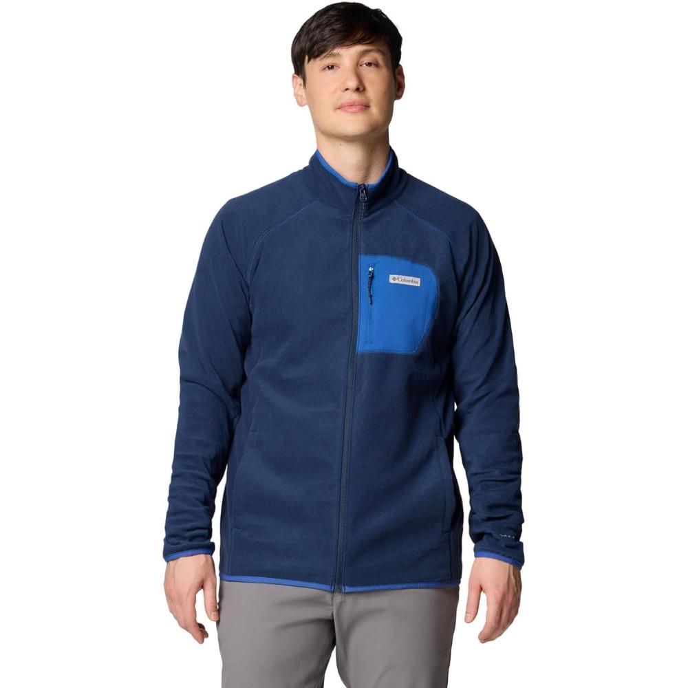 imageColumbia mens Outdoor Tracks Full Zip IiCollegiate NavyMtn Blue