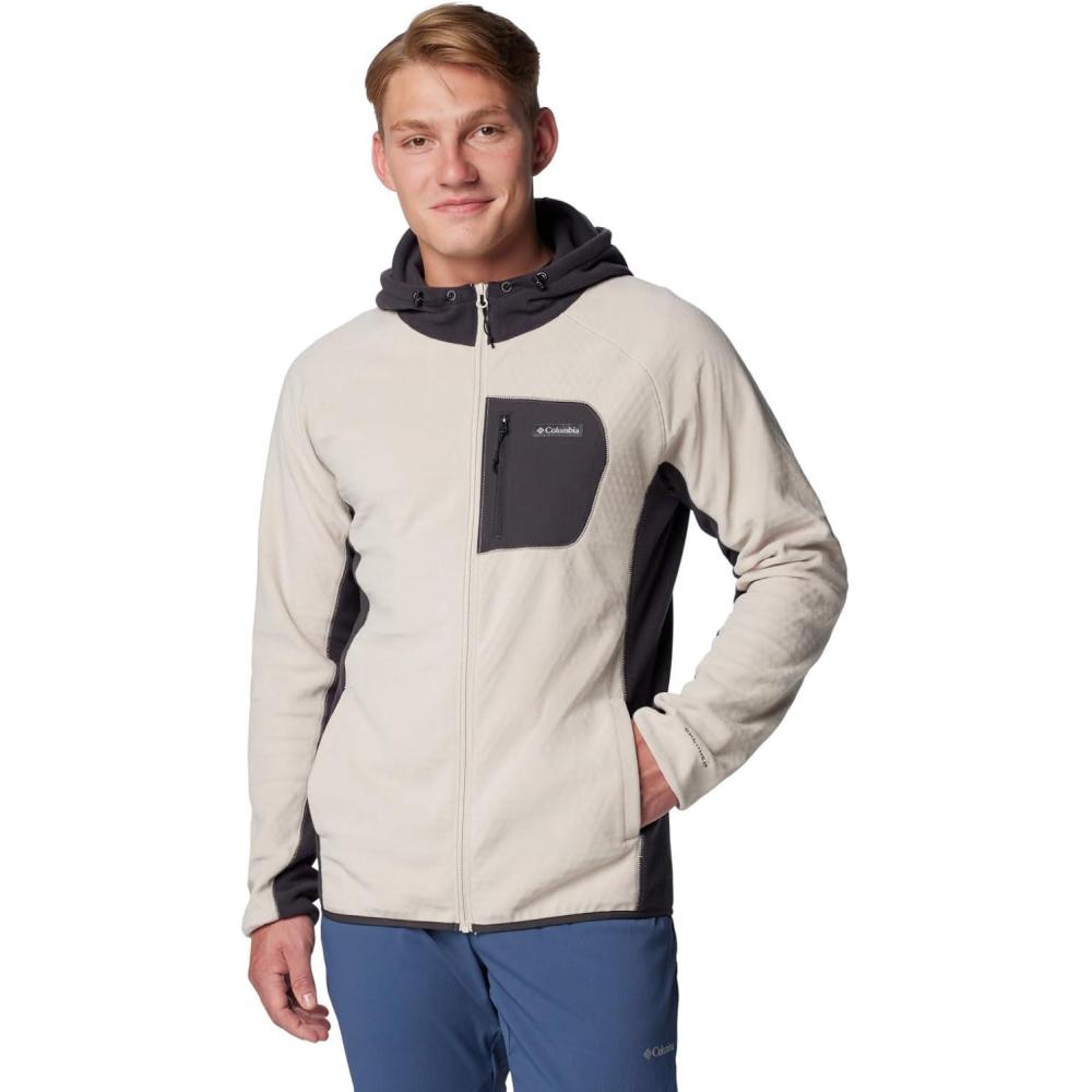 imageColumbia mens Outdoor Tracks Hooded Full Zip IiDark StoneShark