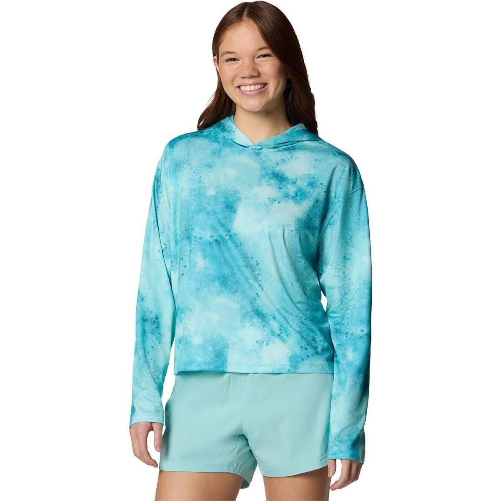 imageColumbia womens Pfg Solar Stream Printed HoodieGulf Stream Seafoamed