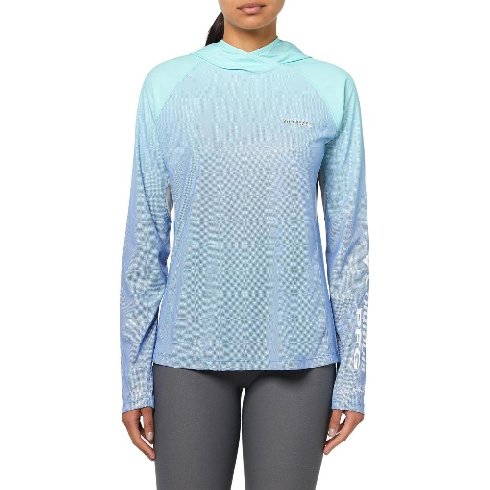 imageColumbia womens Tidal Deflector Zero HoodieVivid Blue Gradient