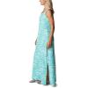 Columbia Freezer Maxi Dress(Electric Turquoise Swirlscape)