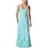 Columbia Freezer Maxi Dress(Electric Turquoise Swirlscape)