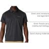 Columbia Mens Alpine Chill Zero Polo(Black Heather)