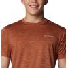 Columbia Mens Alpine Chill Zero Short Sleeve Crew(Auburn Heather)