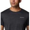 Columbia Mens Alpine Chill Zero Short Sleeve Crew(Black Heather)