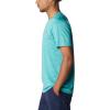 Columbia Mens Alpine Chill Zero Short Sleeve Crew(Bright Aqua Heather)