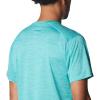 Columbia Mens Alpine Chill Zero Short Sleeve Crew(Bright Aqua Heather)