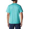 Columbia Mens Alpine Chill Zero Short Sleeve Crew(Bright Aqua Heather)