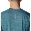 Columbia Mens Alpine Chill Zero Short Sleeve Crew(Cloudburst Heather)