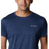Columbia Mens Alpine Chill Zero Short Sleeve Crew(Collegiate Navy Heather)