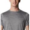 Columbia Mens Alpine Chill Zero Short Sleeve Crew(Columbia Grey Heather)