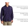 Columbia Mens Bahama Ii Long Sleeve Shirt(Eclipse Blue)