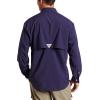 Columbia Mens Bahama Ii Long Sleeve Shirt(Eclipse Blue)
