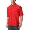 Columbia Mens Bahama Ii Long Sleeve Shirt(Red Spark)