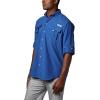 Columbia Mens Bahama Ii Long Sleeve Shirt(Vivid Blue)