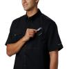 Columbia Mens Low Drag Offshore Short Sleeve Shirt(Black)