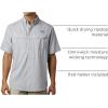 Columbia Mens Low Drag Offshore Short Sleeve Shirt(Cool Grey)