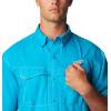 Columbia Mens Low Drag Offshore Short Sleeve Shirt(Ocean Blue)