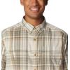Columbia Men’s Rapid Rivers II Short Sleeve Shirt(Ancient Fossil Plaid)