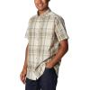 Columbia Men’s Rapid Rivers II Short Sleeve Shirt(Ancient Fossil Plaid)