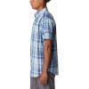 Columbia Men’s Rapid Rivers II Short Sleeve Shirt(Bright Indigo Multi Plaid)