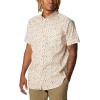 Columbia Men’s Rapid Rivers II Short Sleeve Shirt(Chalk/Makin Tracks Print)