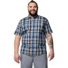 Columbia Men’s Rapid Rivers II Short Sleeve Shirt(Collegiate Navy Multi Plaid)