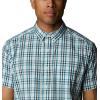 Columbia Men’s Rapid Rivers II Short Sleeve Shirt(Icy Morn Everyday Gingham)