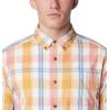 Columbia Men’s Rapid Rivers II Short Sleeve Shirt(Pink Agave Multi Plaid)