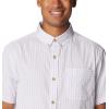 Columbia Men’s Rapid Rivers II Short Sleeve Shirt(Purple Tint Gingham)