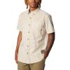 Columbia Men’s Rapid Rivers II Short Sleeve Shirt(Raw Honey Everyday Gingham)