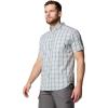 Columbia Men’s Rapid Rivers II Short Sleeve Shirt(Ripple Blue Multi Gingham)