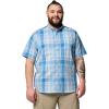 Columbia Men’s Rapid Rivers II Short Sleeve Shirt(Ripple Blue Multi Plaid)