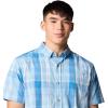 Columbia Men’s Rapid Rivers II Short Sleeve Shirt(Ripple Blue Multi Plaid)