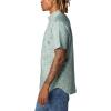 Columbia Men’s Rapid Rivers II Short Sleeve Shirt(Stone Blue/Makin Tracks Print)