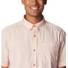 Columbia Men’s Rapid Rivers II Short Sleeve Shirt(Summer Peach Stripe)