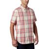 Columbia Men’s Rapid Rivers II Short Sleeve Shirt(Wildfire Ombre Plaid)